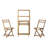 Osvaldo 2 - Person Acacia Wood Patio Dining Set with Rectangular Table-934104516