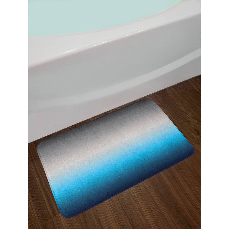 Tapis de bain East Urban Home, envers antidérapant, 30,2 po x 20 po, mauve, jaune et vert