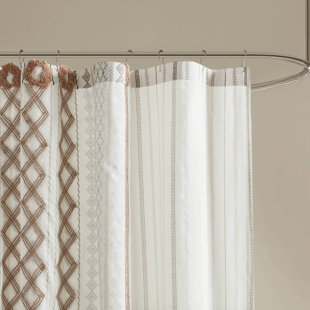 Imani 100% Cotton Tufted Chenille Shower Curtain
