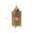 Ridder 24"H Vintage Brass Ornate Lantern Table Lamp