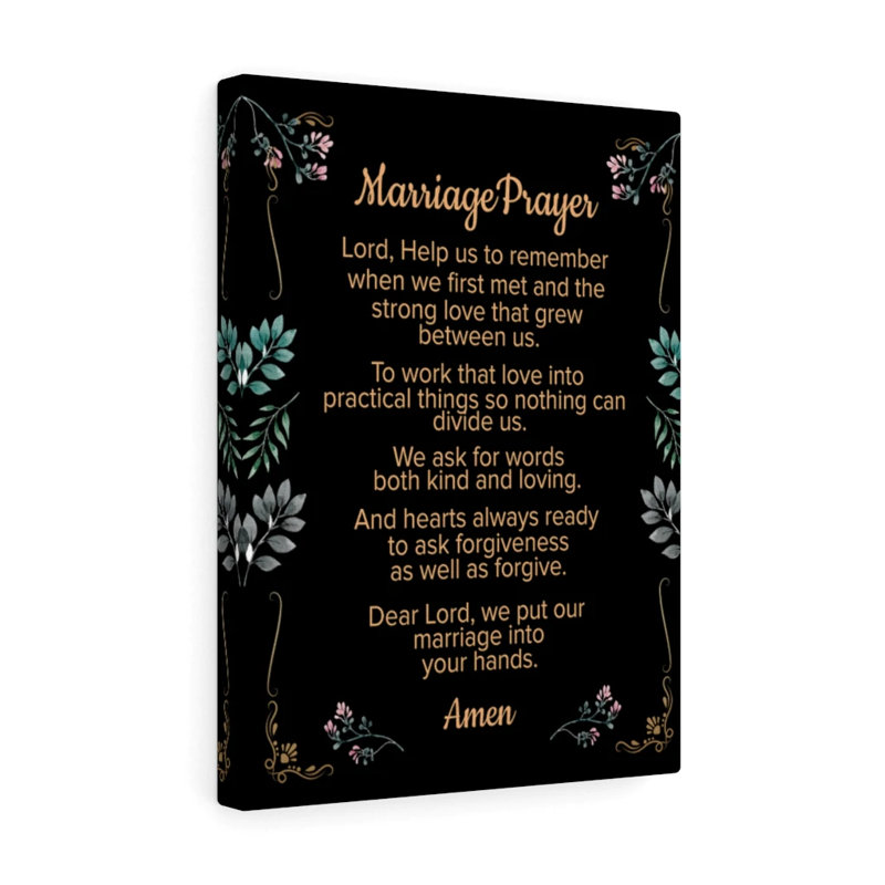 Marriage Prayer - Wrapped Canvas Print, 41cm H x 30cm W