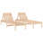 Adoniram 199.5cm Long Reclining Pine Double Chaise-734981342