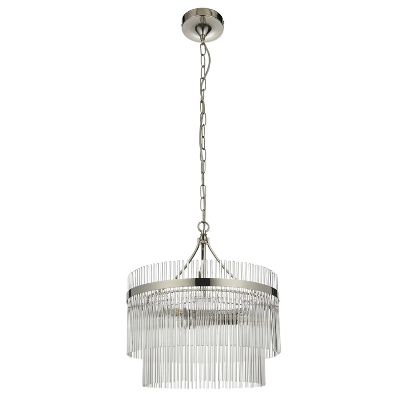 Geira 3 - Light Unique/Statement Chandelier, Bright Nickel