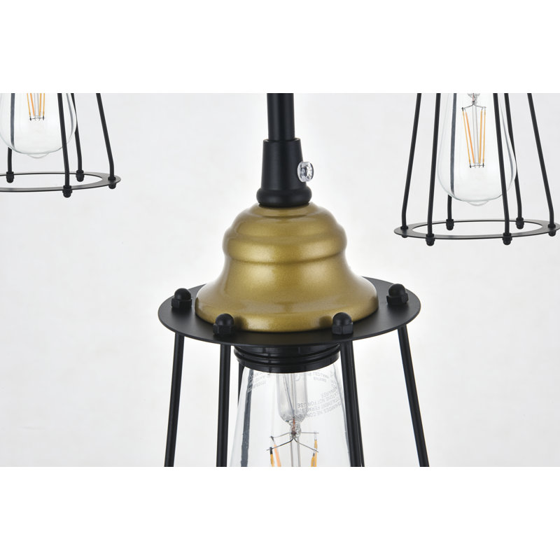 Marine Park 3 - Light Cluster Pendant, Brass
