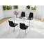 Ensemble de salle à manger à quatre pieds avec plateau en verre-1328507588-1328507590-1280102548