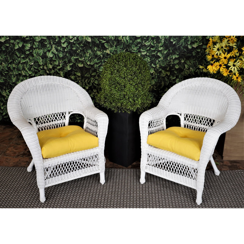 Outdoor Single Cushion, Yellow