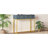 Grey Entryway Console Table With Two Drawers - , Modern Delicate Interior Style Bold Gold Base And Geometric Stripe In Drawer Storage Option, Construction, Design Diagonal Stripes-1655179665