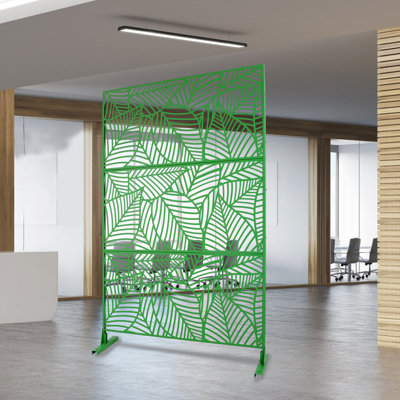 Écran d'intimité couleur en métal 76 po x 48 po, pour terrasse, patio - conception résistante à la décoloration H 76 po l, patio, rouille de balcon