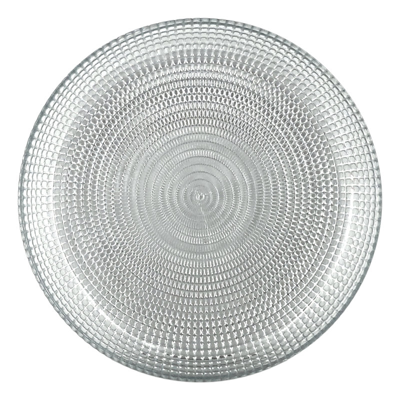 Ensemble de 4 assiettes à salade en verre doré Pyle, Argent