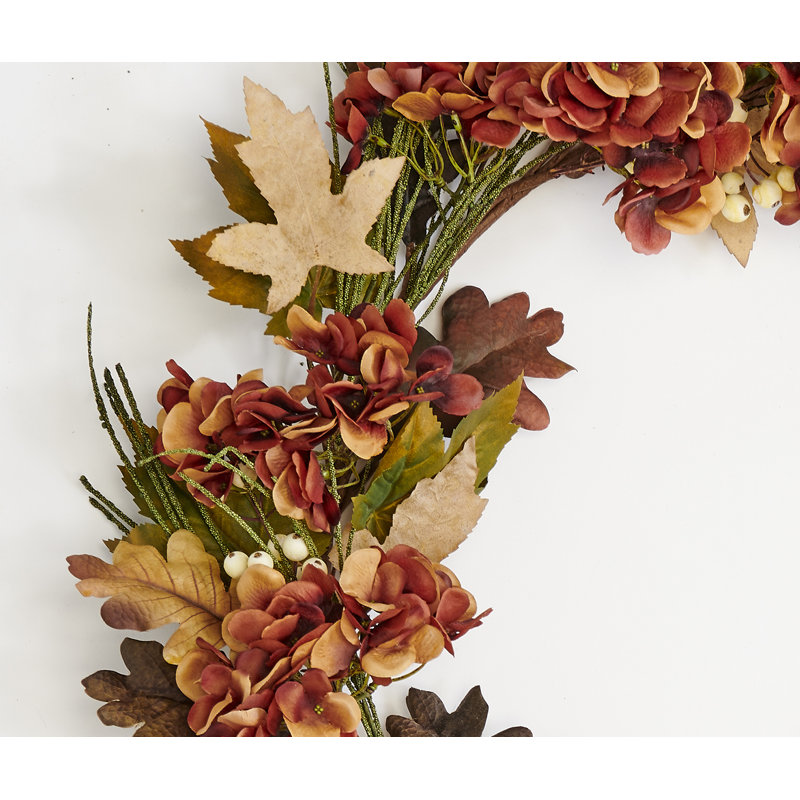 30" Artificial Hydrangea Berry Wreath