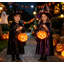 Ensemble de 2 lanternes solaires citrouilles d'Halloween, décor extérieur imperméable pour cour, pelouse et sentier