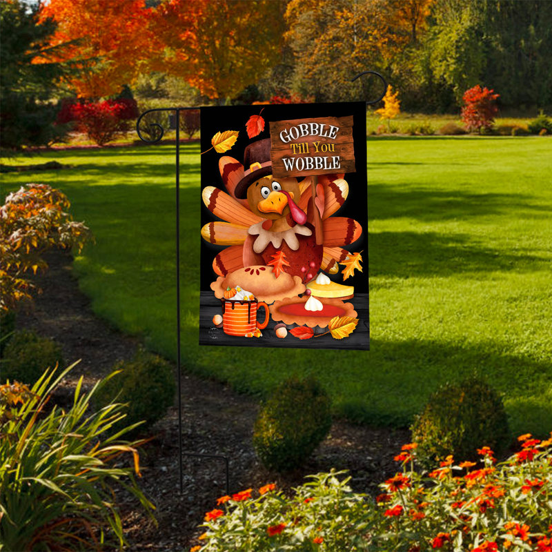 Drapeau du jardin de dinde Gobble