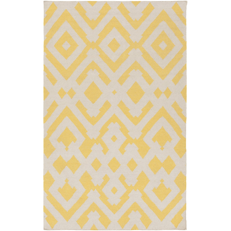 Hemel Wool Geometric Indoor Rug, Rectangle 3'3" x 5'3"