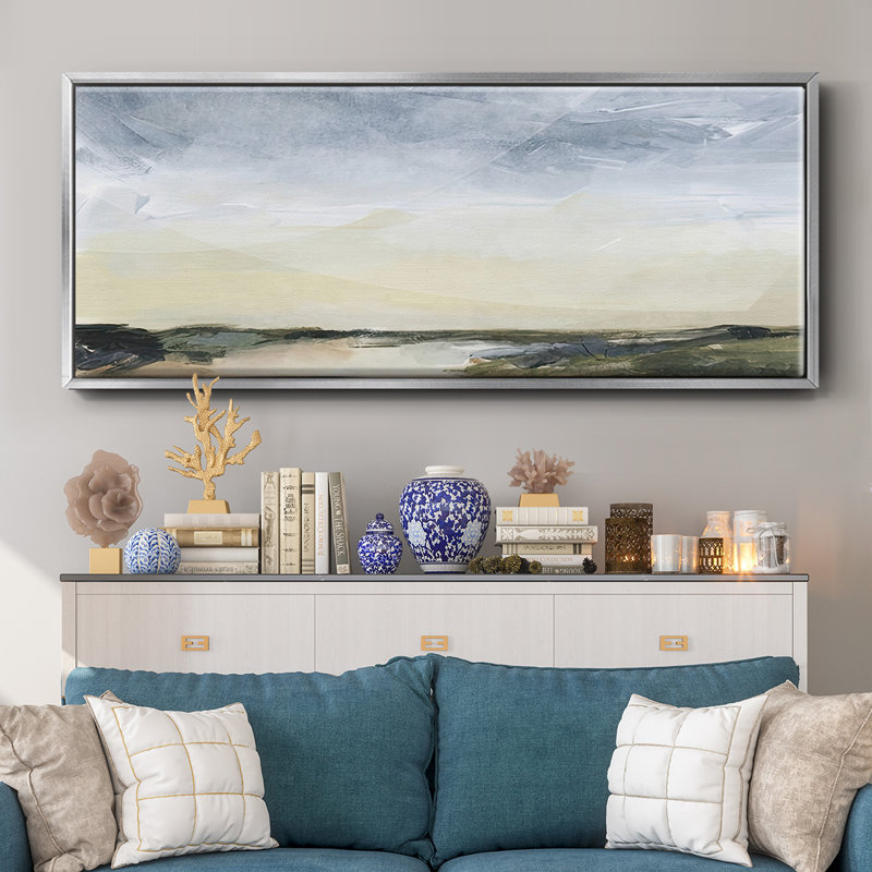Green Ridge II- Framed Canvas