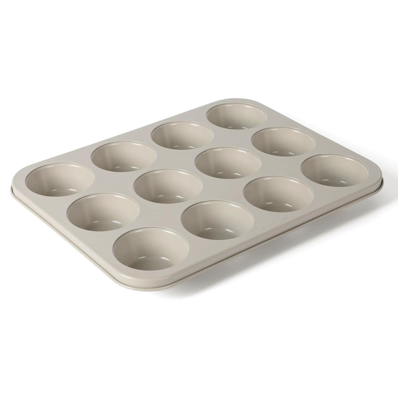 Moule à muffins en acier au carbone antiadhésif de 12 tasses Martha Stewart