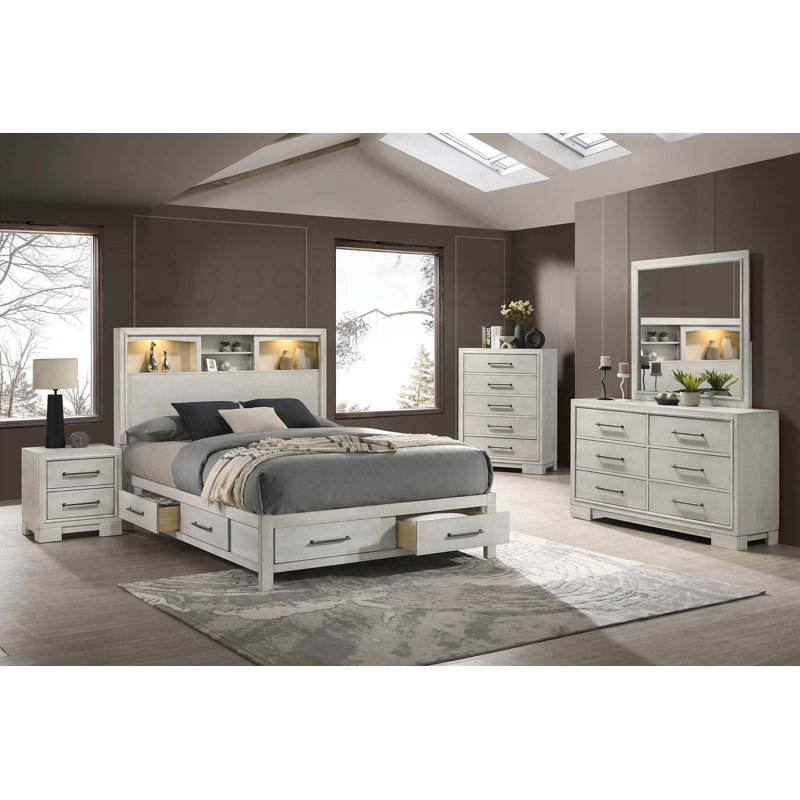 Table de chevet de style campagne moderne 1pc