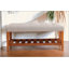 Banc en tissu et finition chêne Charla-1488441034
