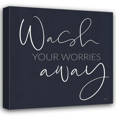 ArtDirect Lux + Me Designs Gallery Wrapped Canvas Art Titled: Wash Your Worries Away