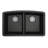 Karran Quartz 32-1/2'' X 19-1/2'' Double Bowl 50/50 Undermount Kitchen Sink Kit-50597902