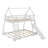 Twin Over Queen House Bunk Bed With Nets And Ramp-1126472617