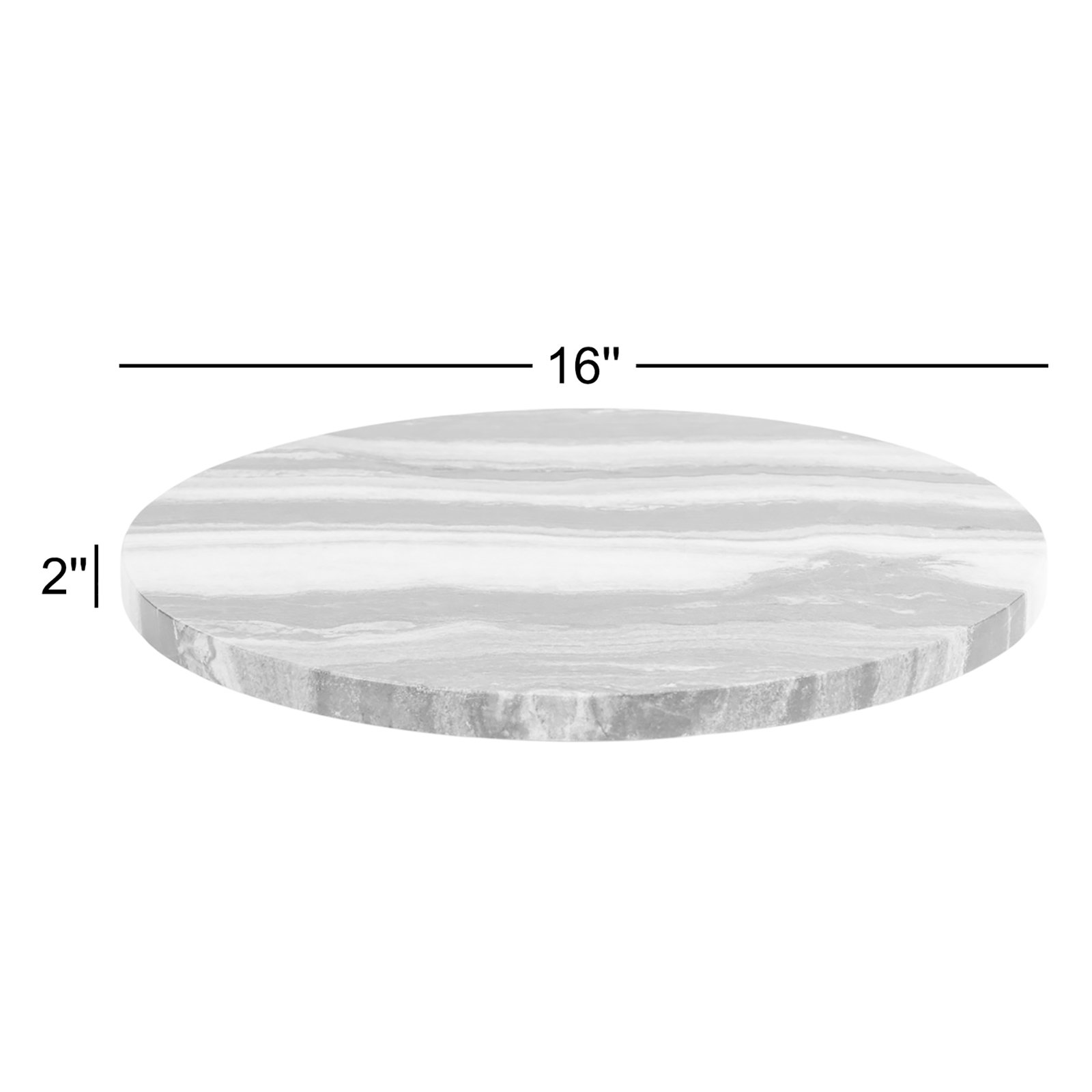 Round Marble Lazy Susan