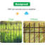 16.7'' H x 12'' W Black Steel Fence Panels Included