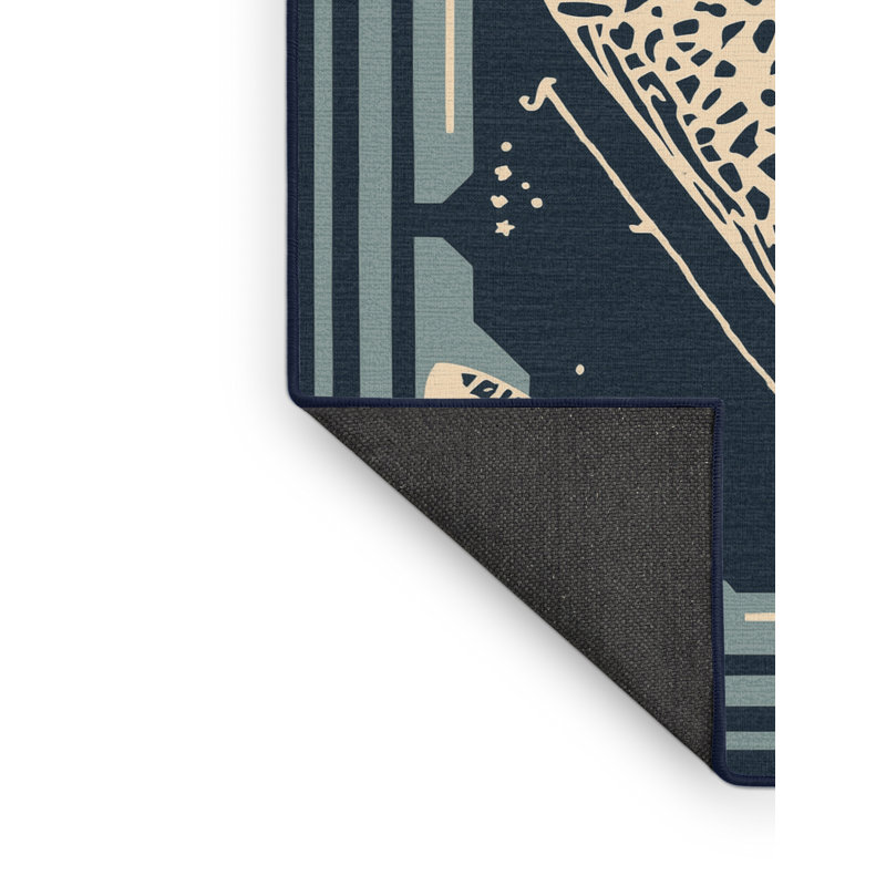 Tapis gris moelleux doux à motif de blocs d'inspiration mondiale Clybourn Burrito, 4 x 6