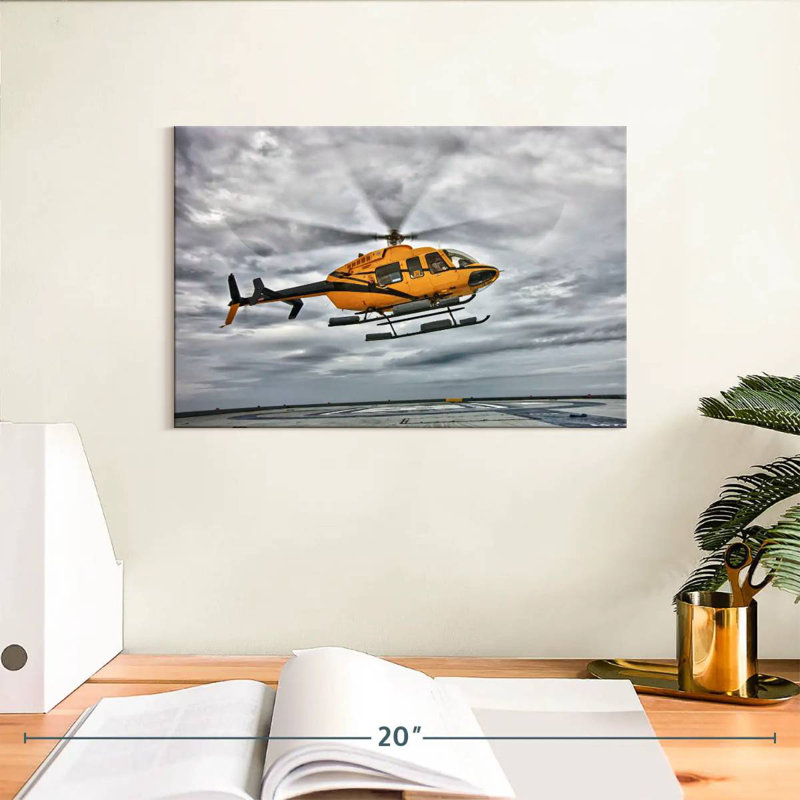 Hélicoptère Mehar Bell 407, H 8 po x l 12 po