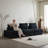 3 - Piece Modular Convertible Sofa with Fold-Out Floor Pad Armless , Corduroy Upholstery – Rearrangeable Sectional Lounge