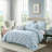 7 Piece Monroe Printed Microfiber Quilts Set-541848520