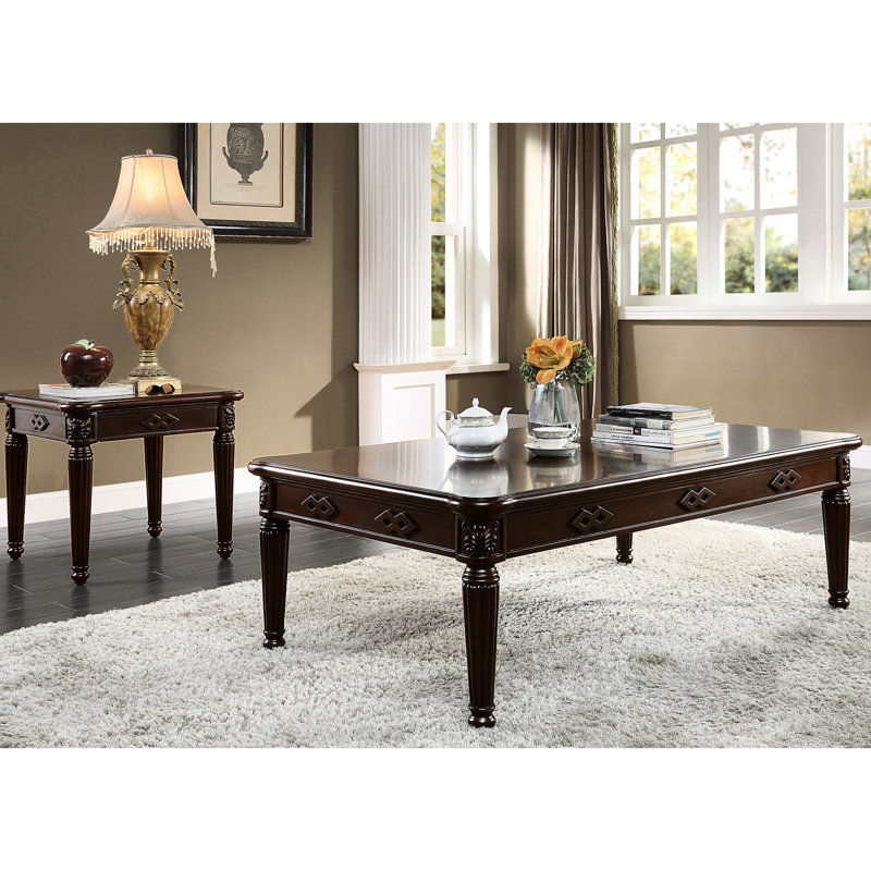Table de bout avec pieds tournés Finish