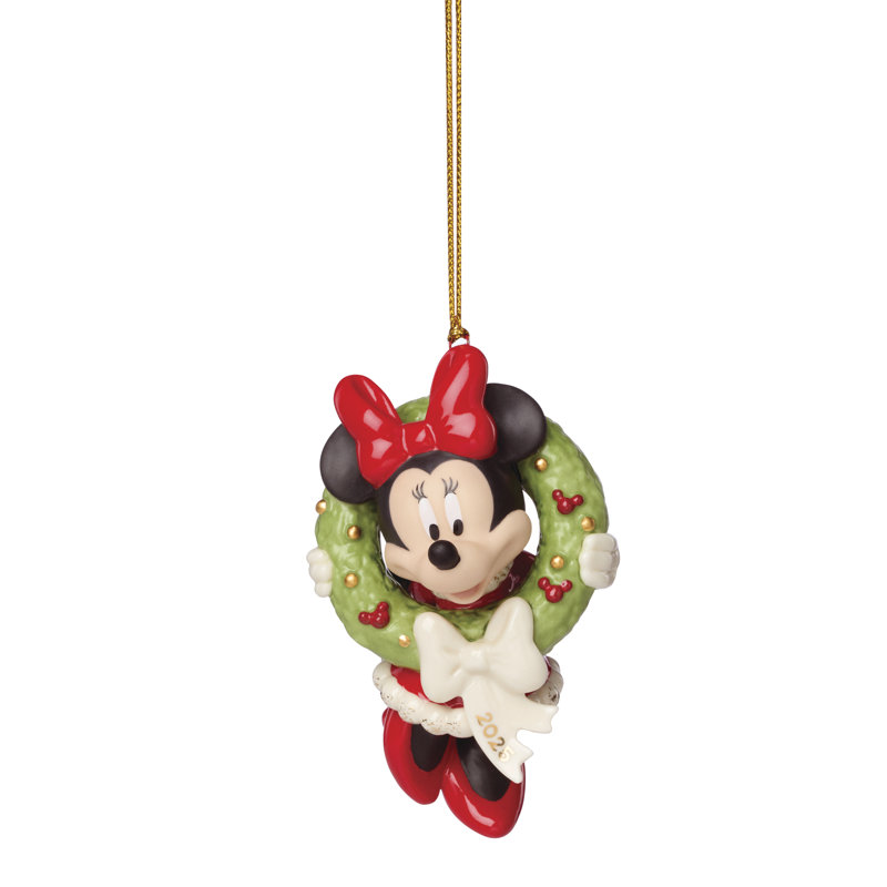 Ornement couronne de Noël 2025 Minnie Mouse