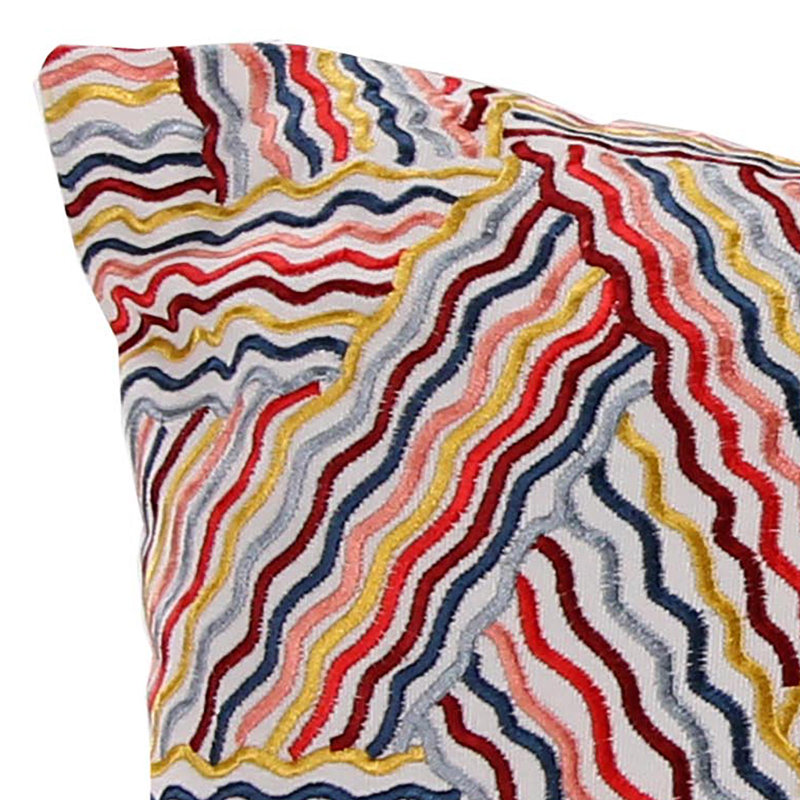 18" x 18" Indoor Throw Pillow, Wavy Stripe