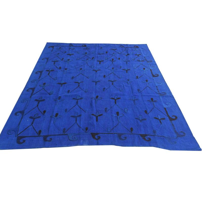 Tapis bleu 6x9 Perry