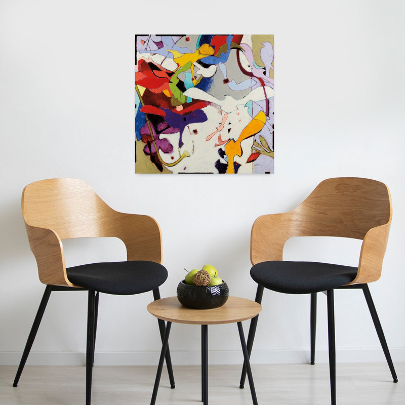 Art contemporain abstrait, H 24 po x l 24 po