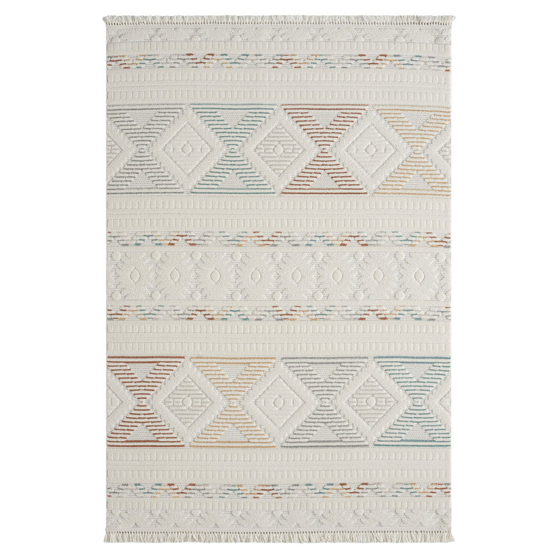 Leteisha Geometric Indoor Rug, Runner 6'7" x 13'2"