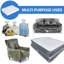 Housse pour matelas pour le déplacement et le rangement, housse de protection pour matelas robuste, sacs de rangement pour matelas imperméables, polyuréthane, résistant aux déchirures, simple / double-1679754386