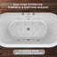 x 31.89'' Freestanding Acrylic Bathtub