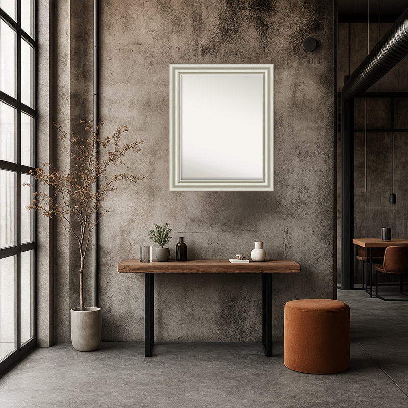 Miroir mural Sophia, Argent argent, 27,5 po x 33,5 po