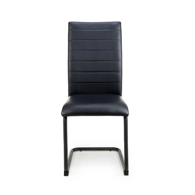 Cotney 47cm H Upholstered Side Chair, Black
