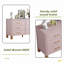 Commode double 6 tiroirs, armoire de rangement moderne avec poignées et pieds en bois massif, organisateur de tiroir pour chambre d'enfant