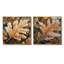 Frosty Oak Leaf I - feuilles, art mural - art mural traditionnel pour le salon, 2 pièces-1929484077-1929484068-1929484074