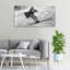 Skier - No Frame Print on Glass-527349359-527349356