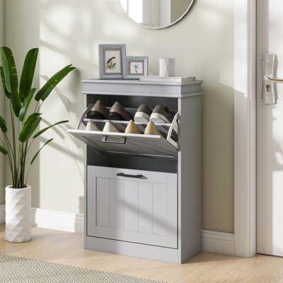 10 Pair Flip Down Shoe Storage