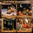 8 Pcs Mini Moroccan Hanging Lanterns with LED Lights
