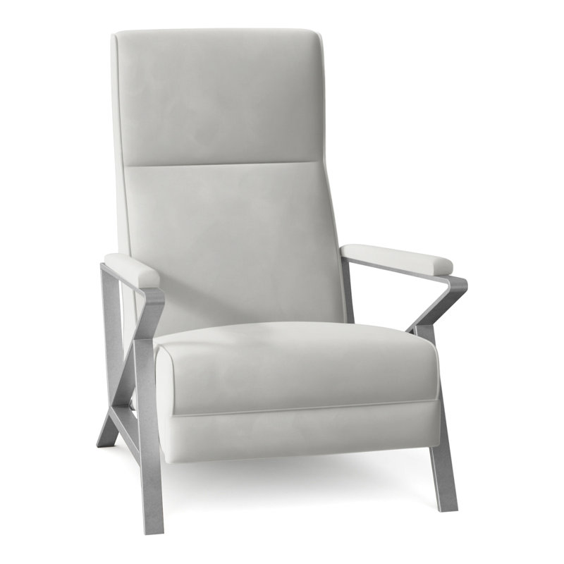 Infinity 28.25" Wide Manual Standard Recliner, Brushed Nickel, Perigold Banks Storm