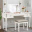 Bureau de coiffeuse en miroir avec tiroirs