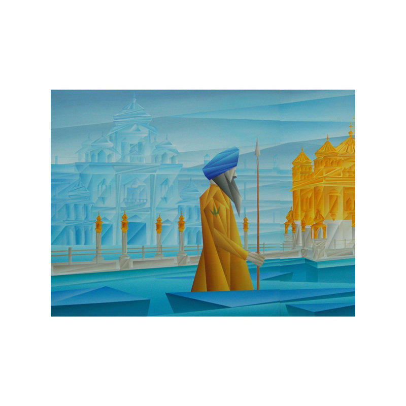 Culte de Saint | Acrylique sur toile | Par Nirakar Chowdhury
