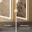 UL Certified Front & Back LED Bathroom Vanity Mirror – Anti-Fog, Tempered Glass, Black Aluminum Frame-199817160