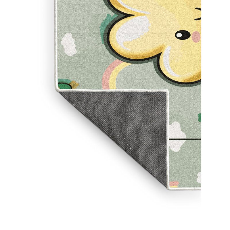 Le tapis des Fêtes du jour de la Saint-Patrick, Rectangulaire 7 pi x 10 pi